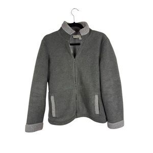 Cherokee teddy grey zip up- size s
